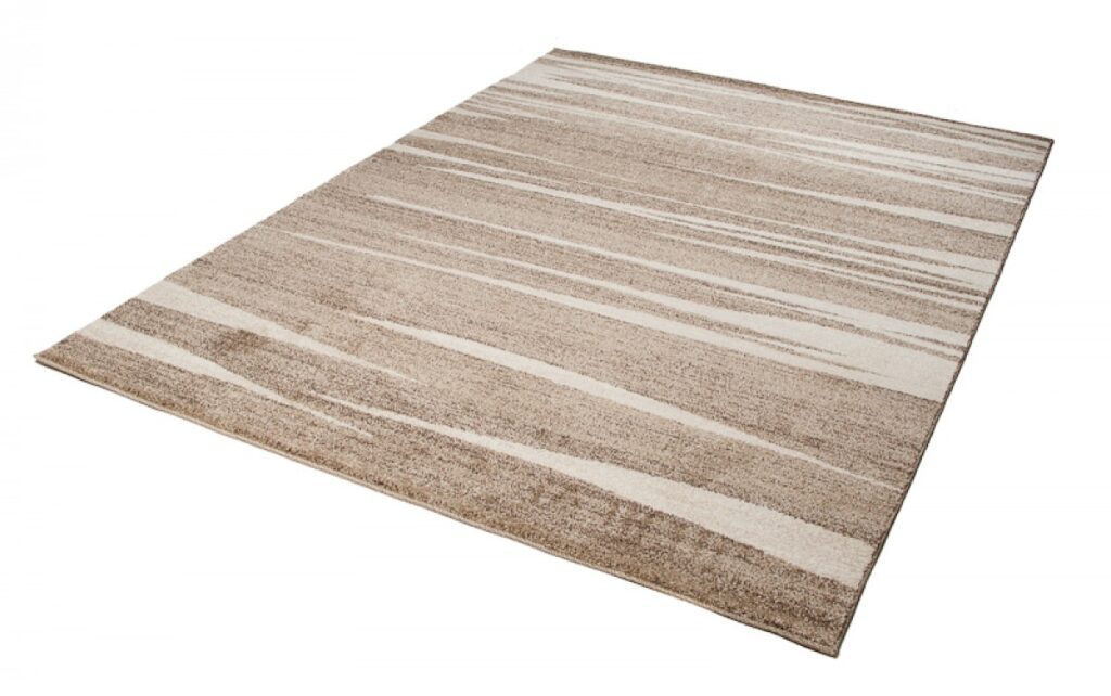 Tappeto Sari Moderno Beige Marrone  Astratto Onde