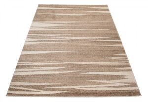 Tappeto Sari Moderno Beige Marrone  Astratto Onde