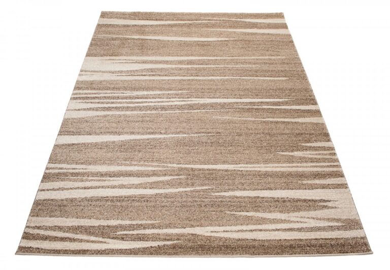 Tappeto Sari Moderno Beige Marrone  Astratto Onde