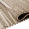 Tappeto Sari Moderno Beige Marrone  Astratto Onde