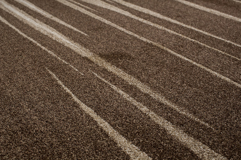 Tappeto Sari Moderno Marrone Astratto Onde Ondato