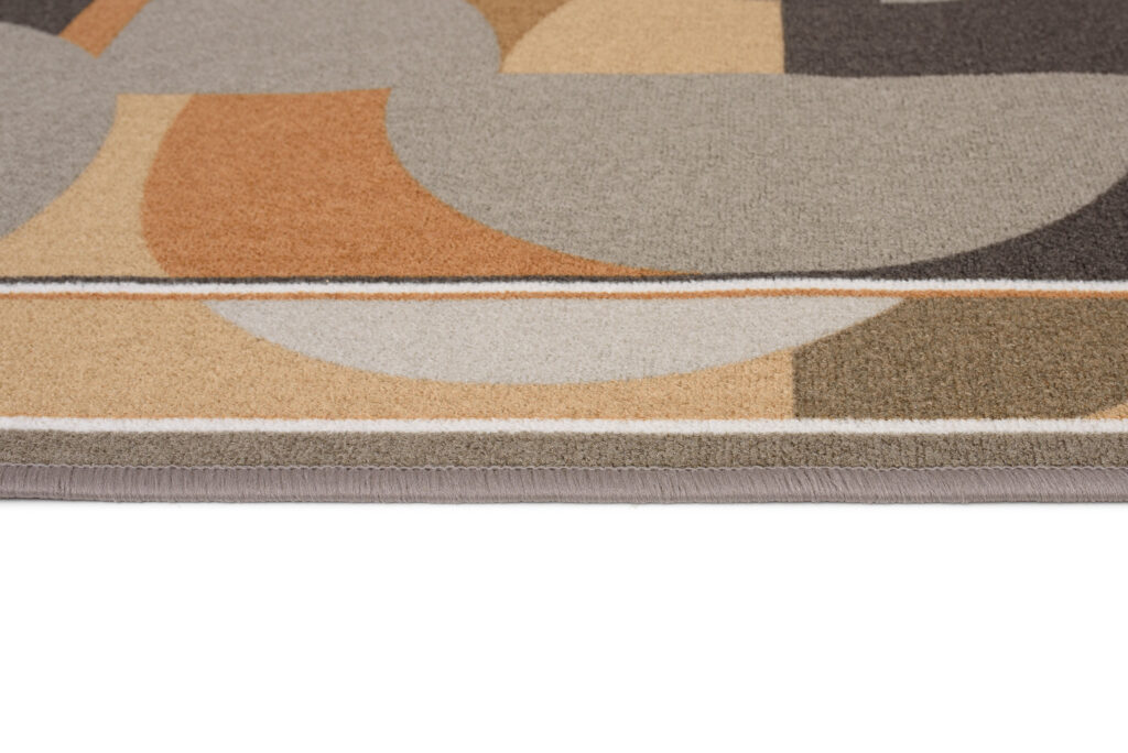 Passatoia Antiscivolo Marrone Grigio Semicerchi