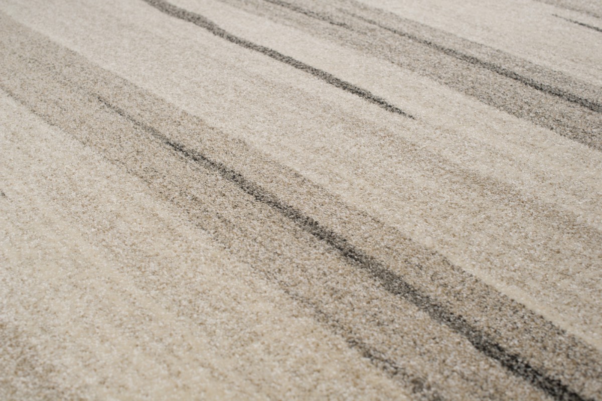 Tappeto Sari Moderno Salotto Beige Astratto Ondato