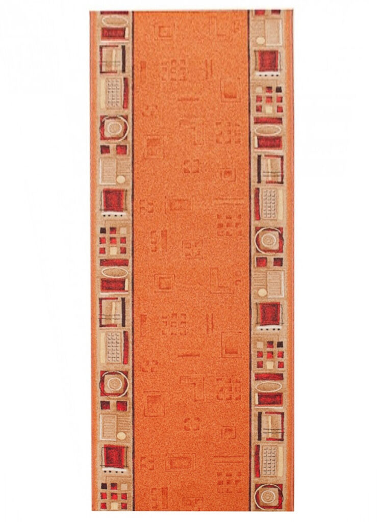 Passatoia Antiscivolo Arancione Cornice