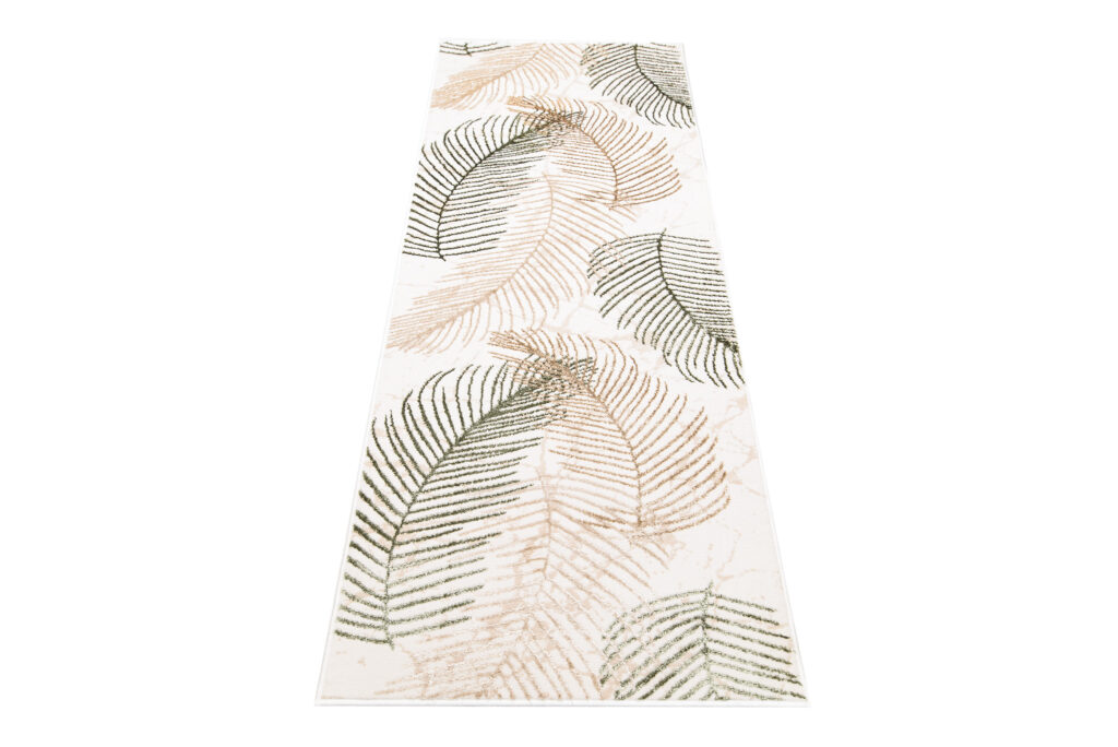 Passatoia Crystal Beige Verde Foglie