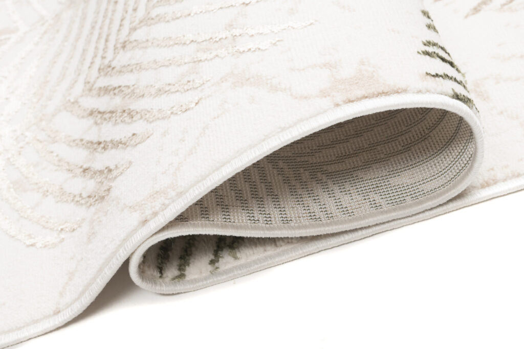 Passatoia Crystal Beige Verde Foglie