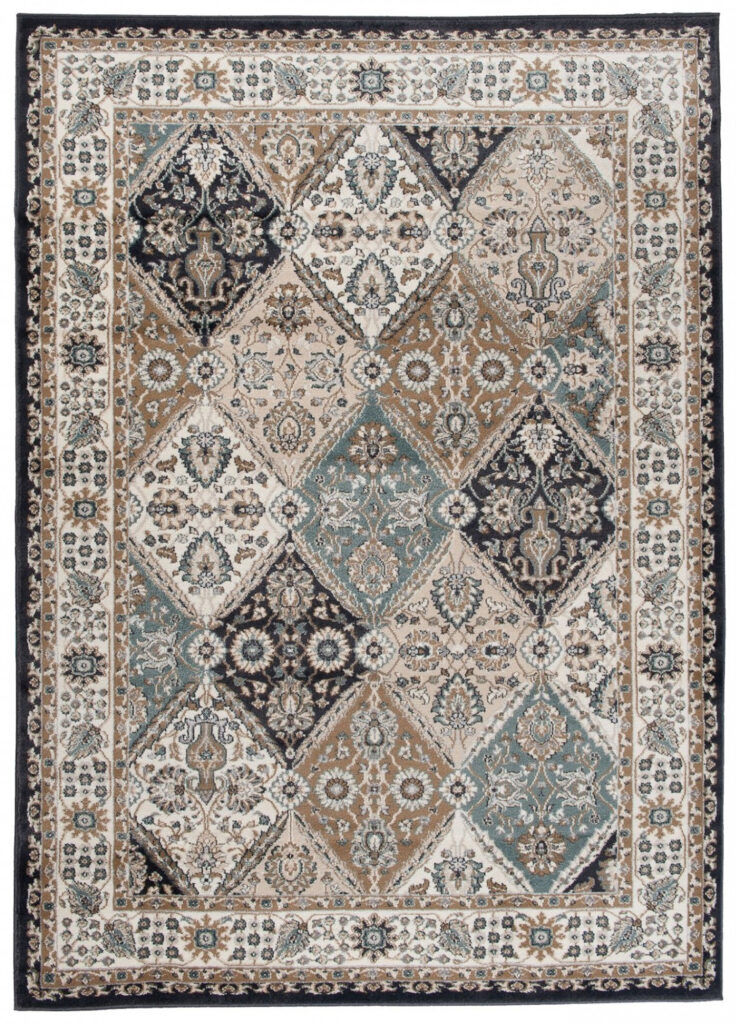 Tappeto Dubai Orientale Grigio Beige Tradizionale Classico