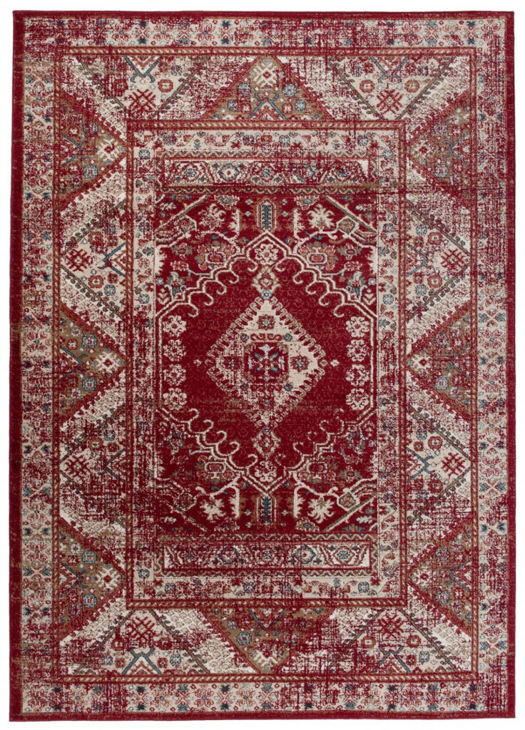 Tappeto Dubai Orientale Rosso Classico Ornamento