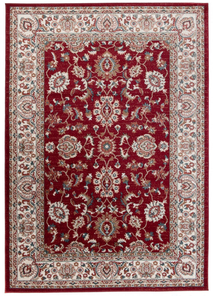 Tappeto Dubai Orientale Rosso Crema Classico Tradizionale