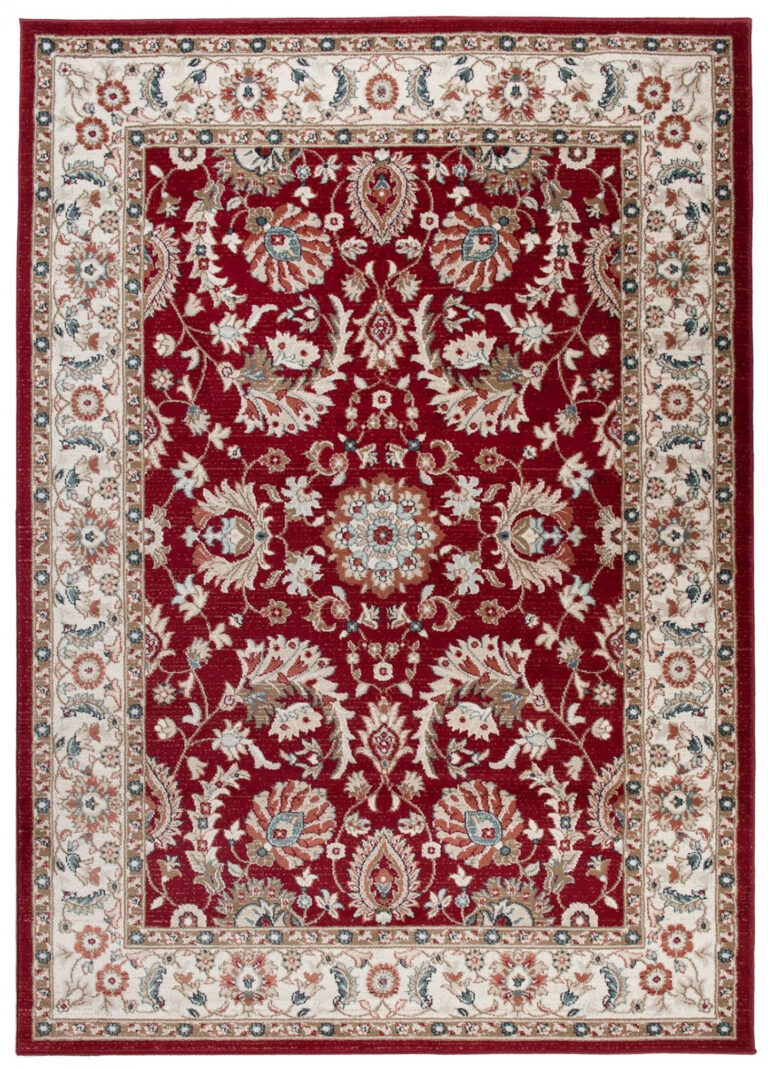 Tappeto Dubai Salotto Orientale Rosso Beige Crema Classico