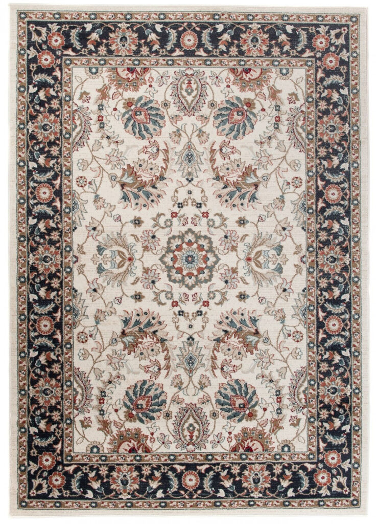 Tappeto Dubai Orientale Crema Tradizionale Fiori