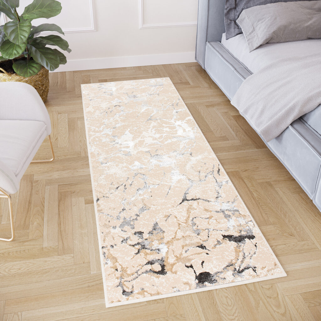 Passatoia Crystal Beige Grigio Astratto