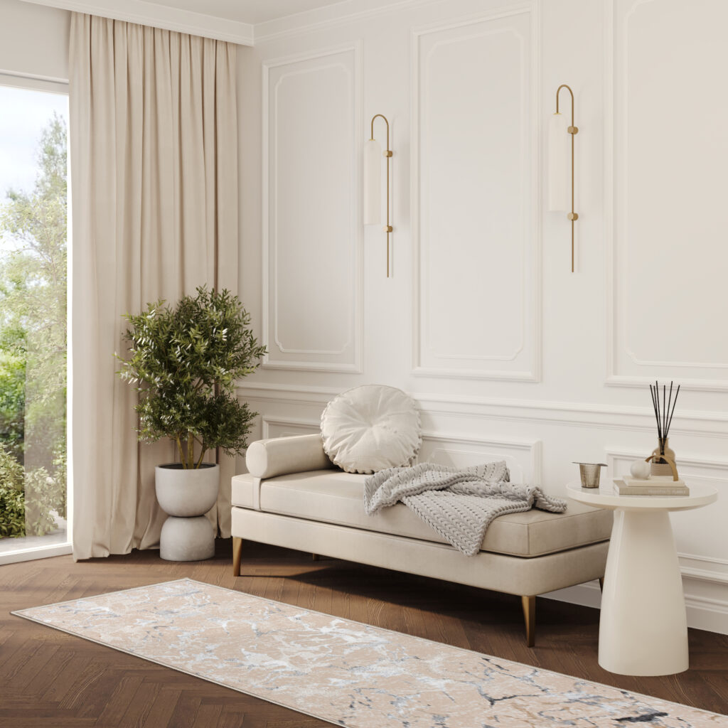 Passatoia Crystal Beige Grigio Astratto