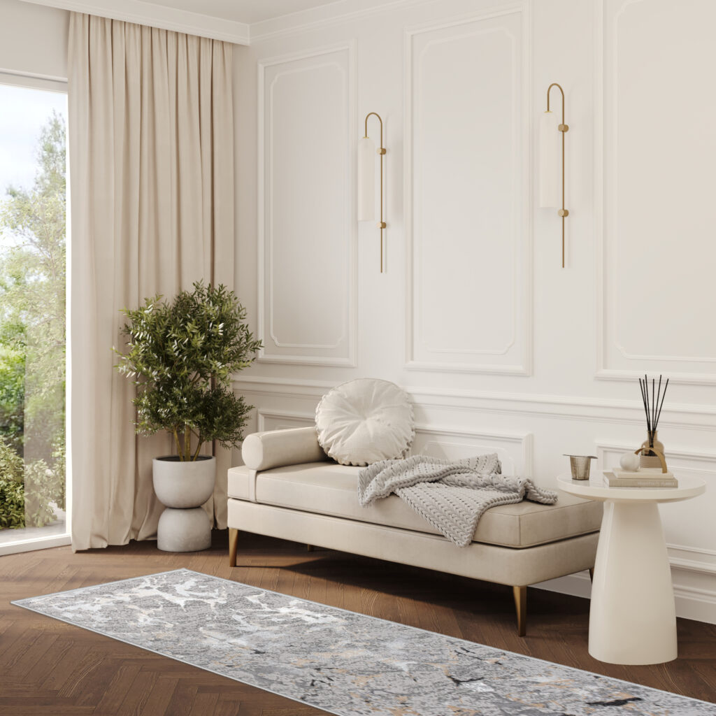 Passatoia Crystal Grigio Beige Astratto