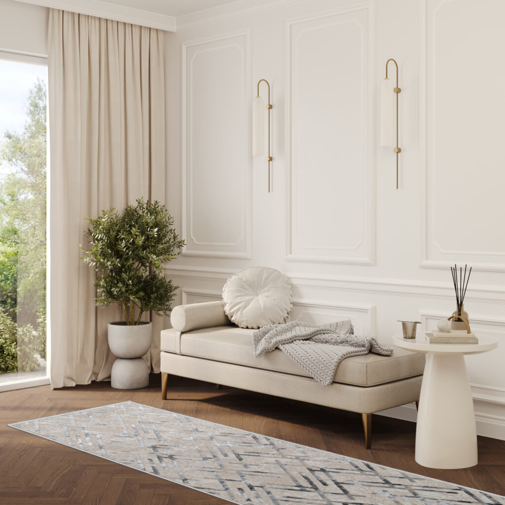 Passatoia Crystal Grigio Beige a Rombo