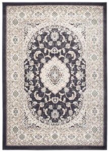 Tappeto Dubai Classico Beige Antracite Floreale Orientale