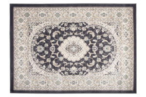 Tappeto Dubai Classico Beige Antracite Floreale Orientale