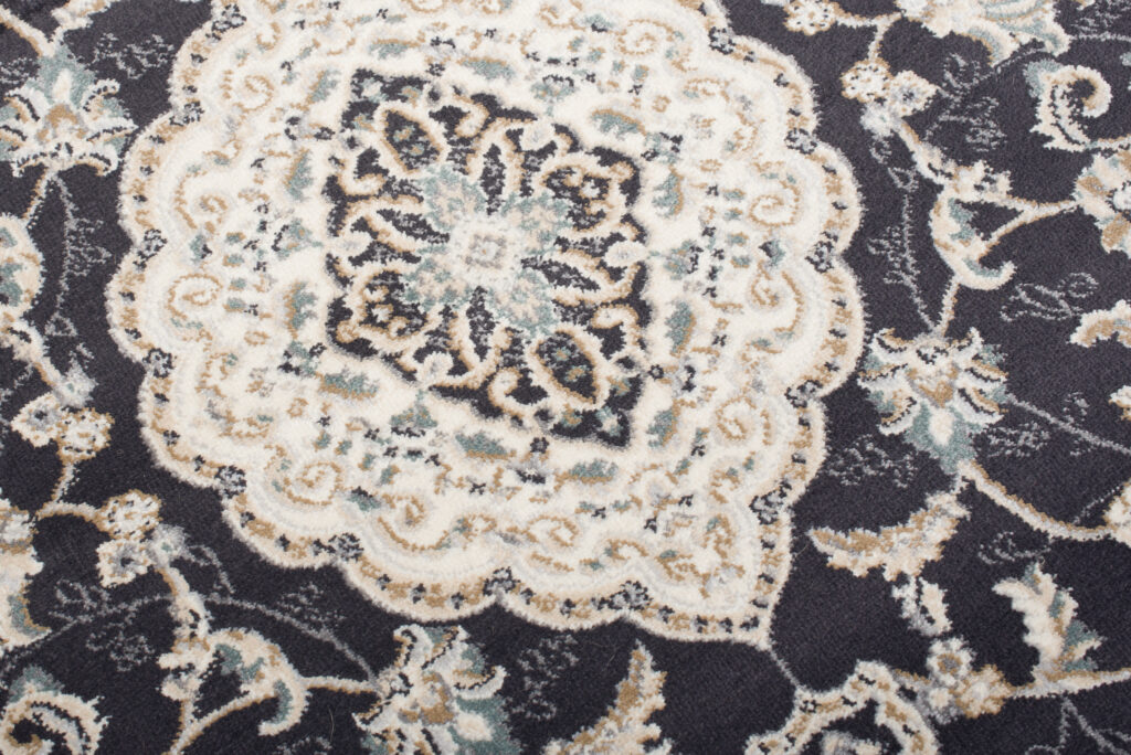 Tappeto Dubai Classico Beige Antracite Floreale Orientale