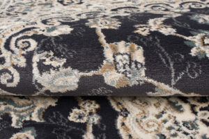 Tappeto Dubai Classico Beige Antracite Floreale Orientale