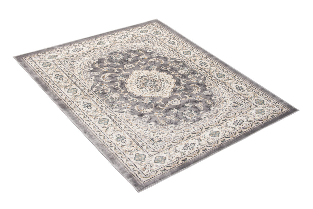 Tappeto Dubai Classico Beige Grigio Floreale Orientale