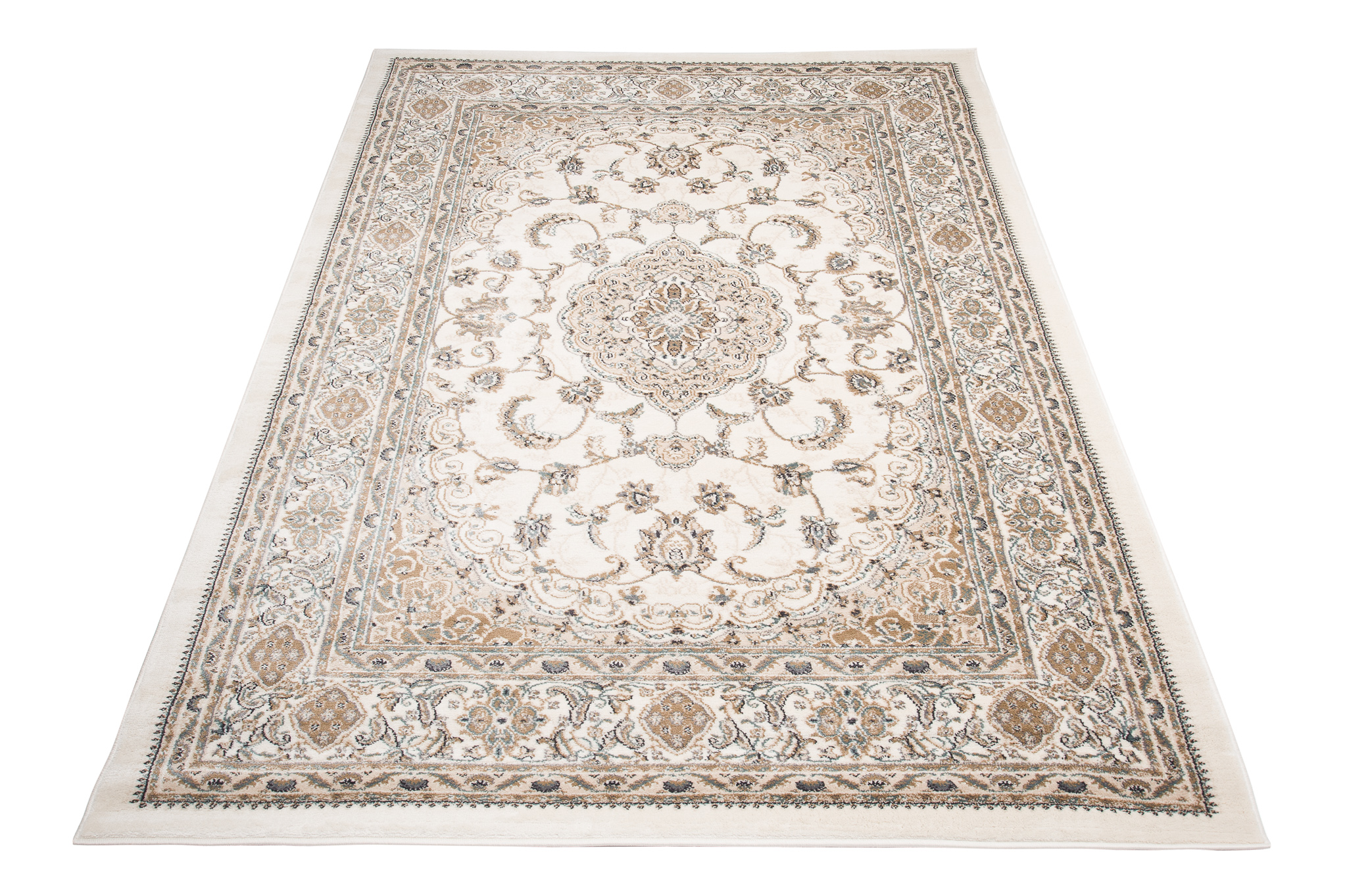 Tappeto Dubai Classico Beige Crema Floreale Orientale