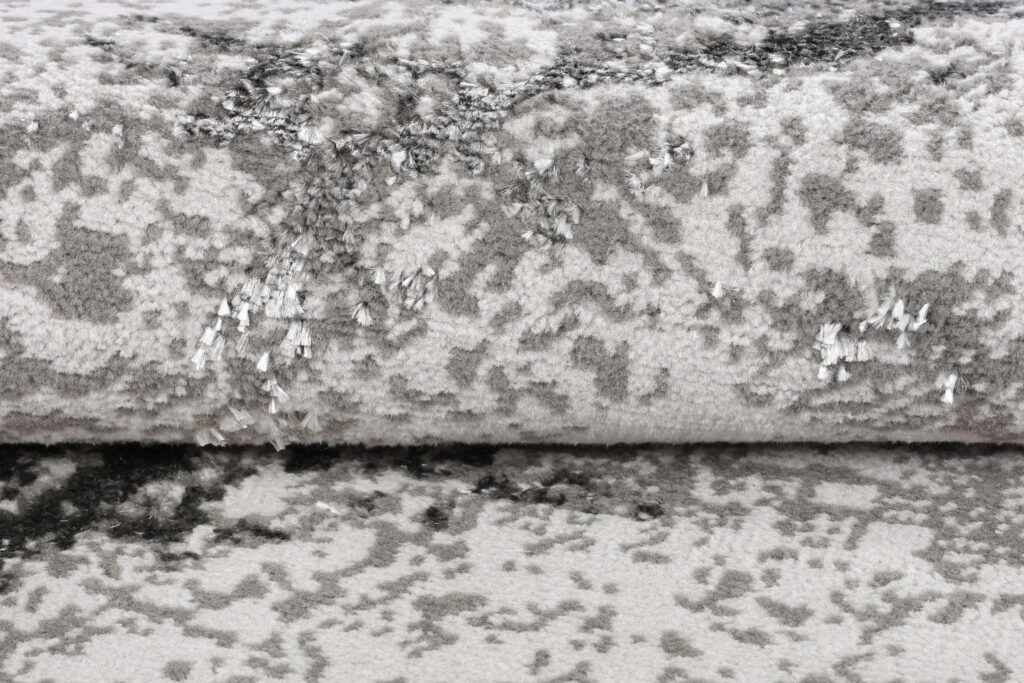 Tappeto Crystal Rotondo Grigio Chiaro Marmo