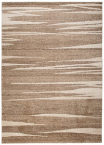 Tappeto Sari Moderno Beige Marrone  Astratto Onde