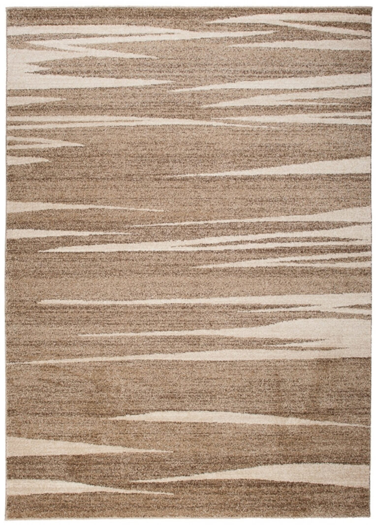 Tappeto Sari Moderno Beige Marrone  Astratto Onde