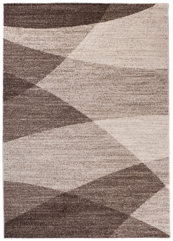 Tappeto Sari Moderno Marrone Beige Scuro Astratto Ombre