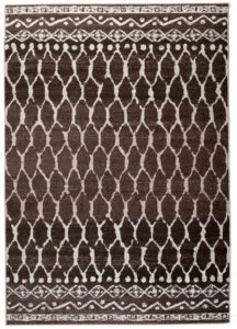 Tappeto Sari Moderno Marrone Ecrù Geometrico Rete