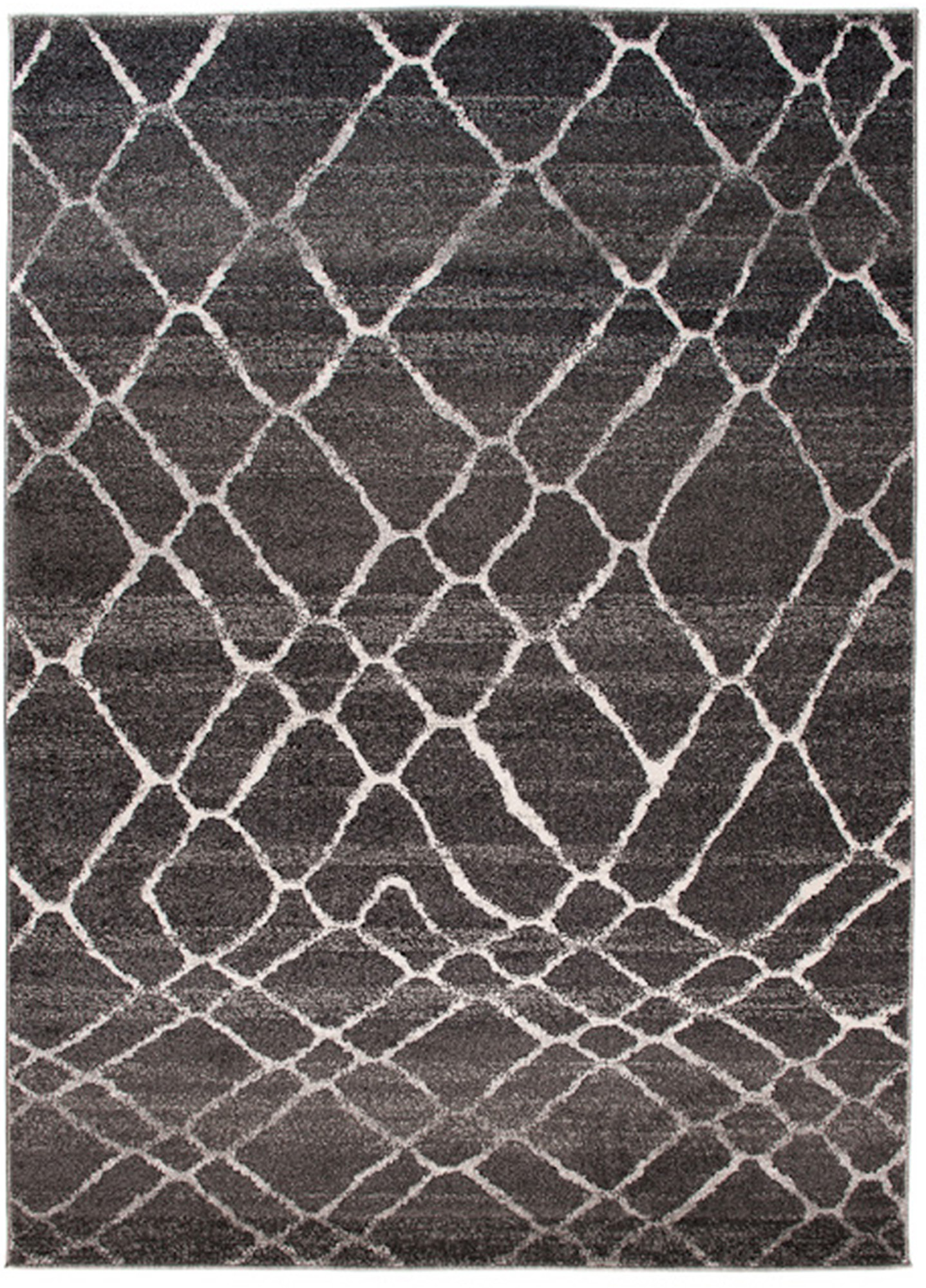 Tappeto Sari Moderno Salotto Antracite Astratto Rete