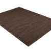 Tappeto Sari Marrone Scuro Tinta Unita Puntinato
