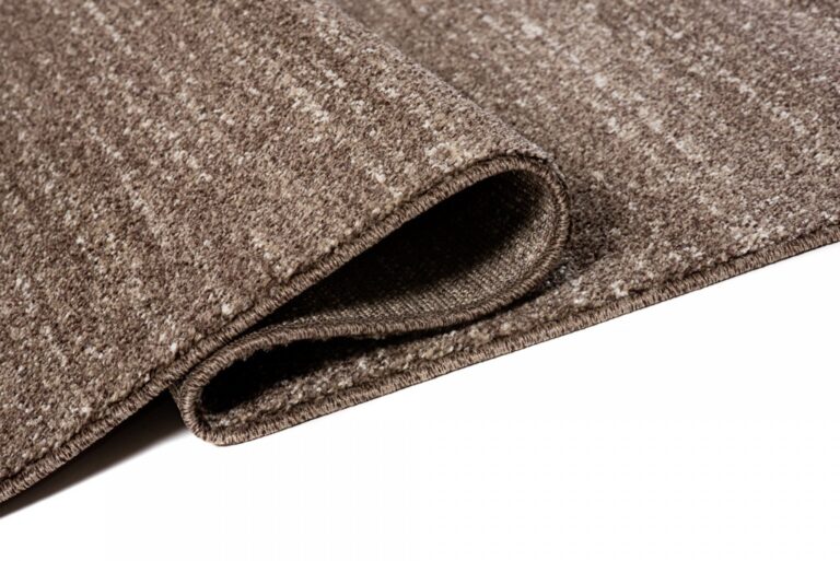 Tappeto Sari Marrone Tinta Unita Puntinato