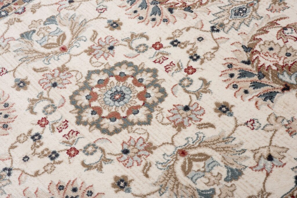 Tappeto Dubai Orientale Crema Tradizionale Fiori