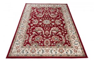 Tappeto Dubai Salotto Orientale Rosso Beige Crema Classico