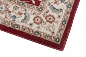 Tappeto Dubai Salotto Orientale Rosso Beige Crema Classico