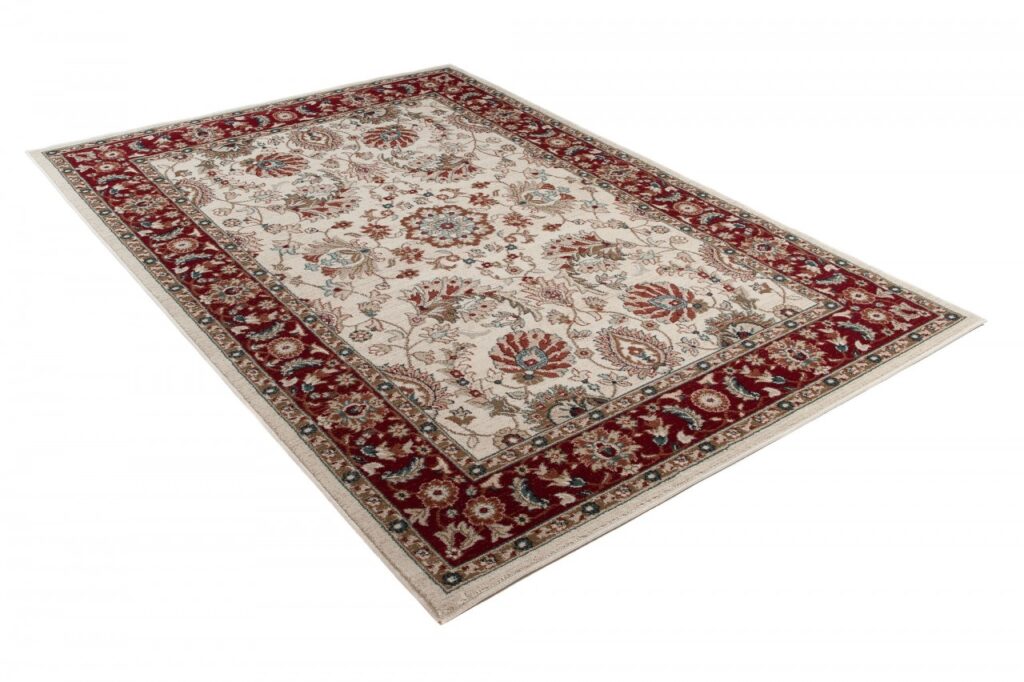Tappeto Dubai Orientale Rosso Crema Tradizionale Classico