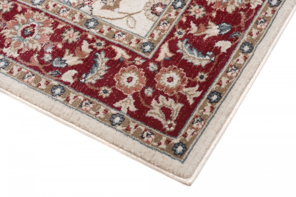 Tappeto Dubai Orientale Rosso Crema Tradizionale Classico
