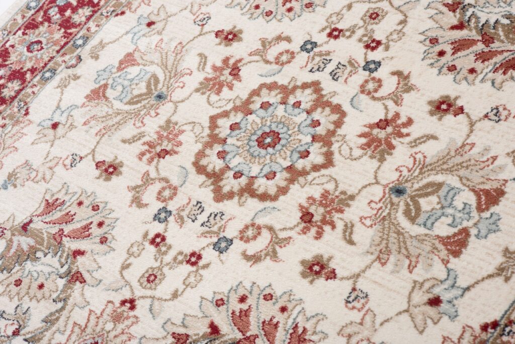 Tappeto Dubai Orientale Rosso Crema Tradizionale Classico