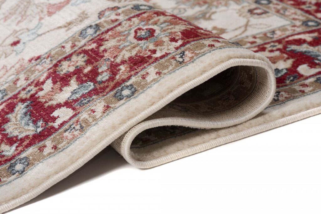 Tappeto Dubai Orientale Rosso Crema Tradizionale Classico