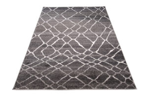 Tappeto Sari Moderno Salotto Antracite Astratto Rete