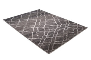 Tappeto Sari Moderno Salotto Antracite Astratto Rete