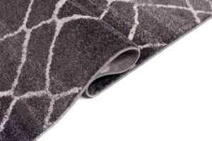 Tappeto Sari Moderno Salotto Antracite Astratto Rete