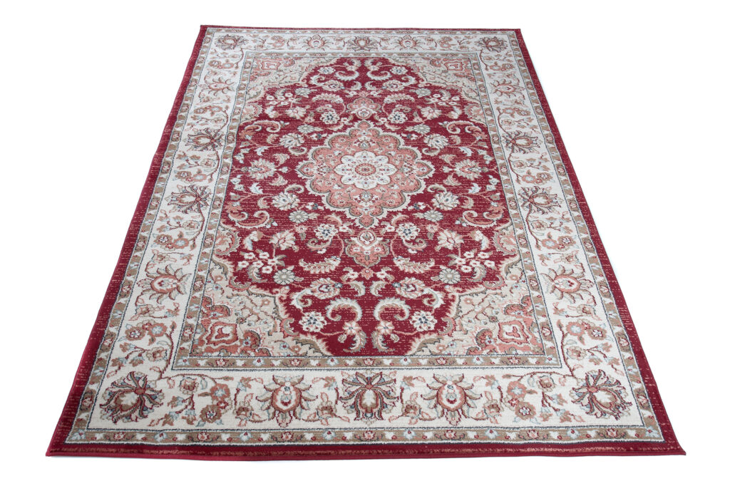 Tappeto Dubai Orientale Rosso Classico Fiori