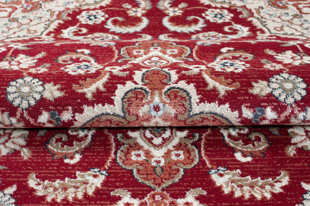 Tappeto Dubai Orientale Rosso Classico Fiori