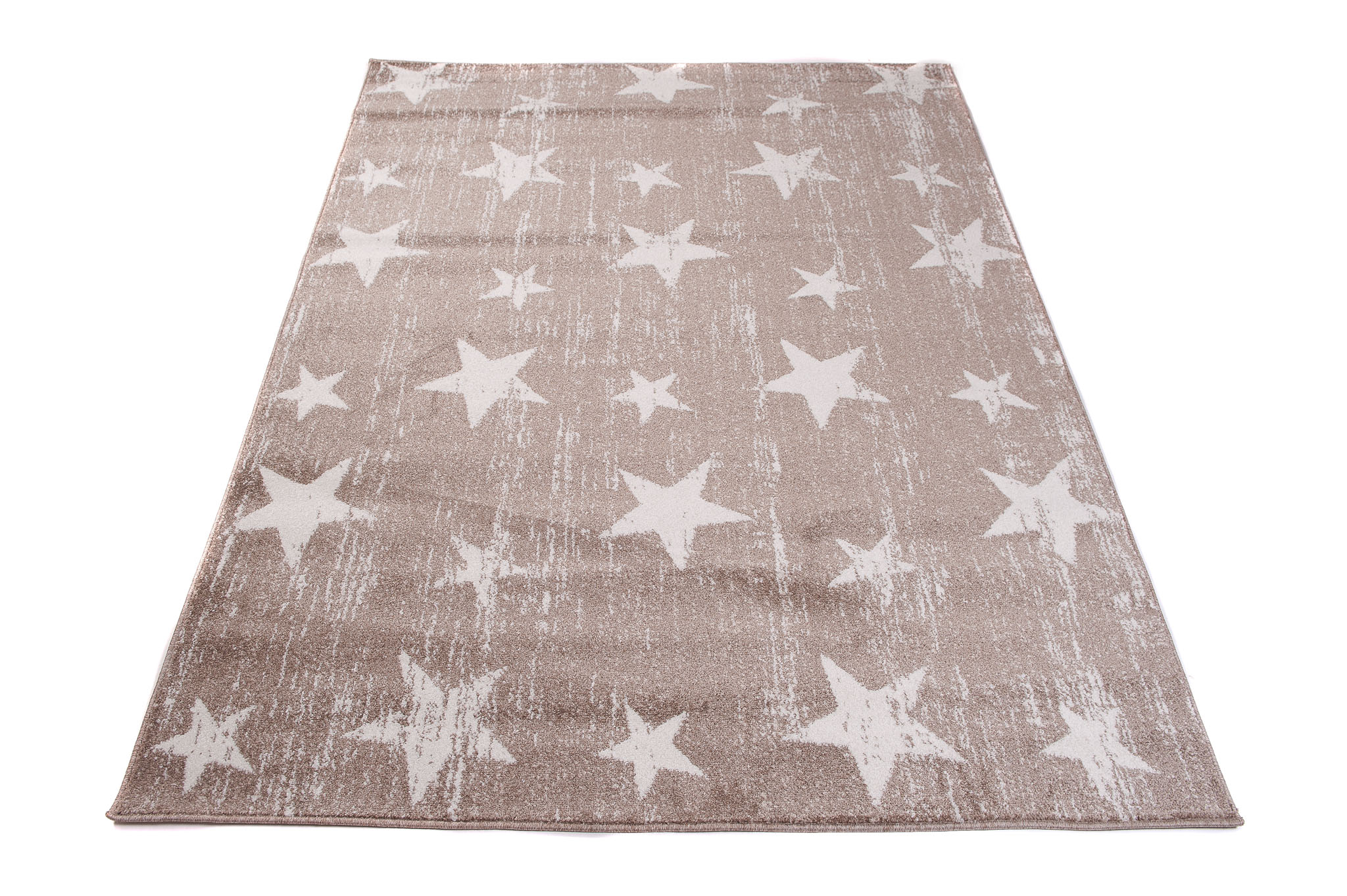 Tappeto Sari Moderno Salotto  Beige Crema Stelle