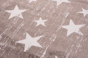 Tappeto Sari Moderno Salotto  Beige Crema Stelle