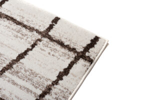 Tappeto Sari Moderno Beige Crema Quadri Rete