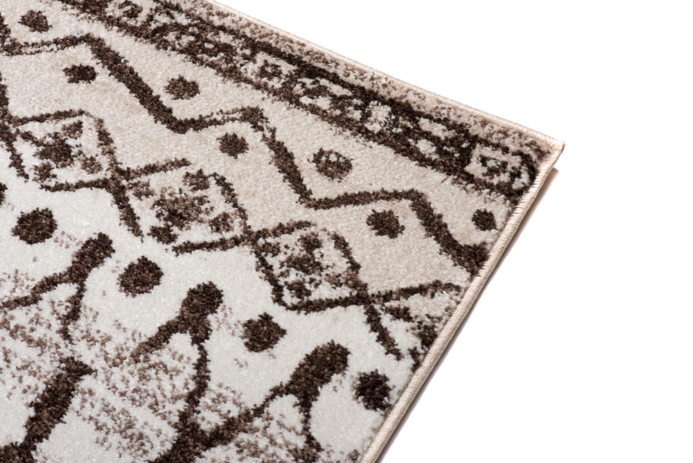 Tappeto Sari Moderno Marrone Beige Geometrico Rete