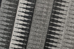 Tappeto Sari Moderno Sfumature di Grigio Geometrico Strisce